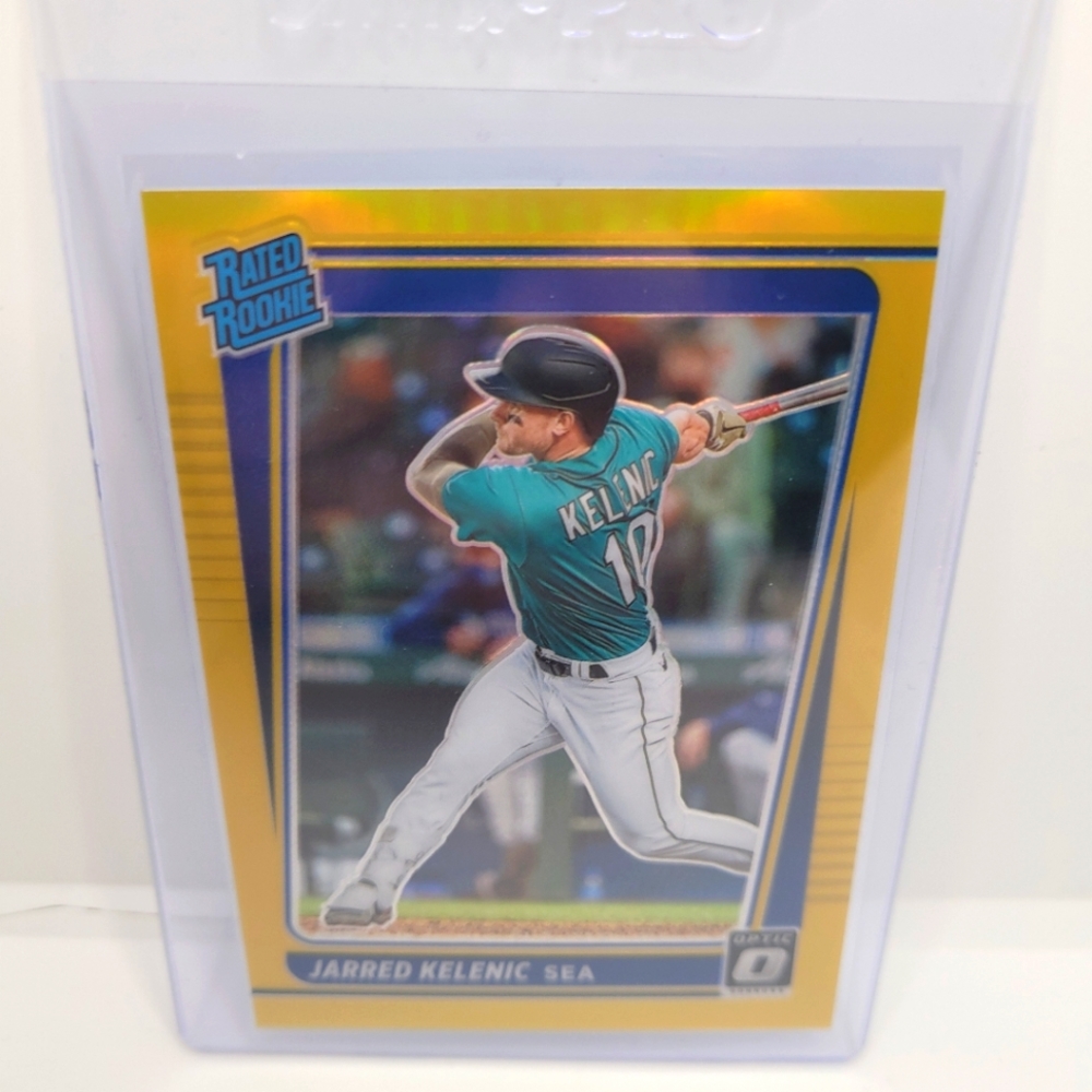 Jarred Kelenic #135 prizm Gold refractor Optic rated rookie 2021 , 05/10